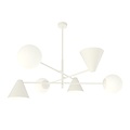 Emibig Emibig HERMES 6 WHITE - Modern chandelier for a stylish look
