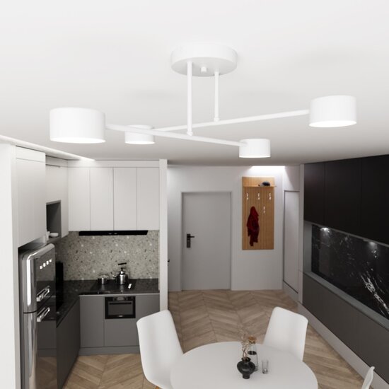 Emibig Emibig HALO 4 WHITE - Lampe de plafond élégante pour une ambiance scandinave