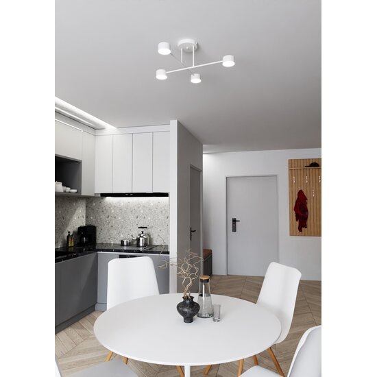 Emibig Emibig HALO 4 WHITE - Elegant ceiling lamp for a Scandinavian atmosphere