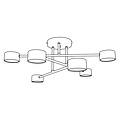 Emibig Emibig HALO 6 WHITE - Plafonnier scandinave pour un éclairage élégant