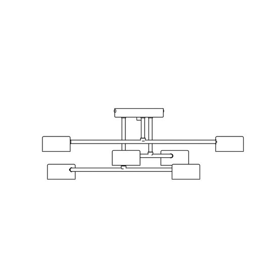 Emibig Emibig HALO 6 WHITE - Scandinavian ceiling lamp for a modern look