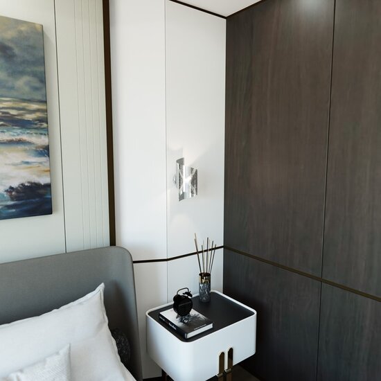 Emibig Emibig SPIRAL CHROME Wall Lamp - Modern design for any space