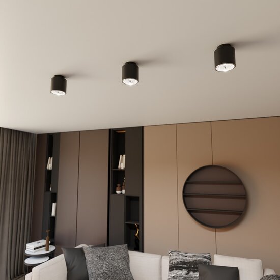 Emibig Emibig NANO 1 BLACK - Lampe de plafond minimaliste pour tous les espaces