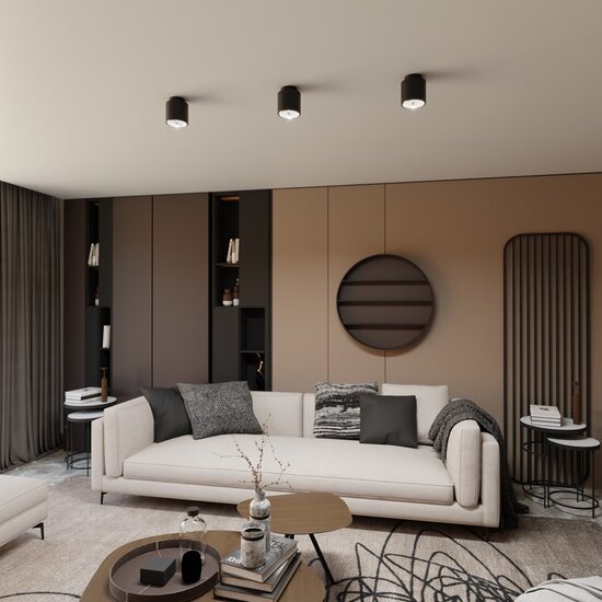 Emibig Emibig NANO 1 BLACK - Minimalist ceiling lamp for any space