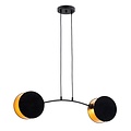 Emibig Emibig MOTIF 2 BLACK/GOLD - Lámpara colgante moderna para cualquier espacio