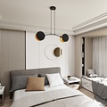 Emibig Emibig MOTIF 2 BLACK/GOLD - Moderne hanglamp voor elke ruimte