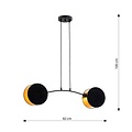Emibig Emibig MOTIF 2 BLACK/GOLD - Lámpara colgante moderna para cualquier espacio