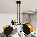 Emibig Emibig MOTIF 4 BLACK/GOLD - Lámpara colgante moderna para una iluminación elegante