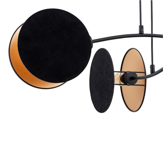 Emibig Emibig MOTIF 4 BLACK/GOLD - Lámpara colgante moderna para una iluminación elegante