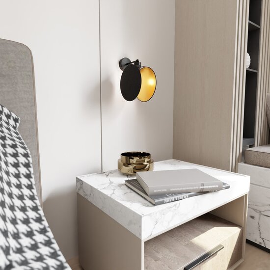 Emibig Emibig MOTIF K1 Zwart/Goud - Moderne Hanglamp voor Stijlvolle Interieurs