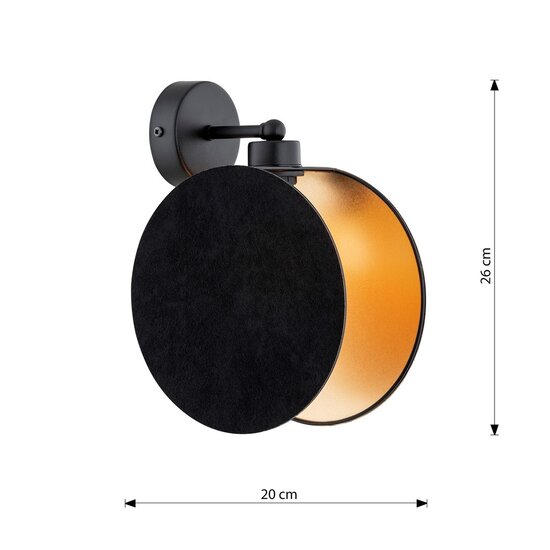 Emibig Emibig MOTIF K1 BLACK/GOLD - Lámpara colgante moderna para una iluminación elegante