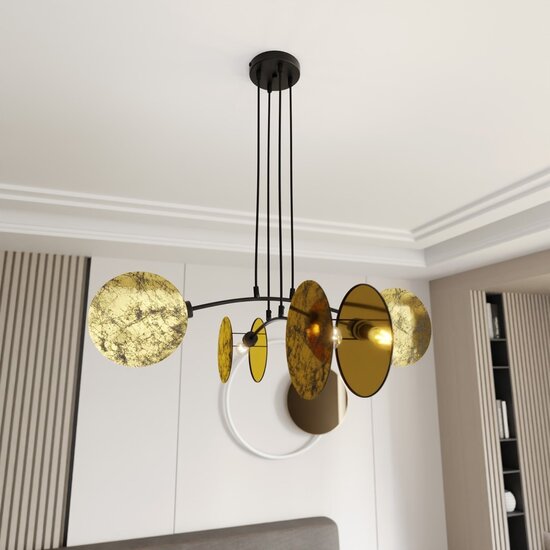 Emibig Emibig MOTIF 4 GOLD - Modern Pendant Lamp with Stylish Finish