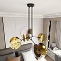 Emibig Emibig MOTIF 4 GOLD - Lampe Suspendue Moderne avec Finition Élégante