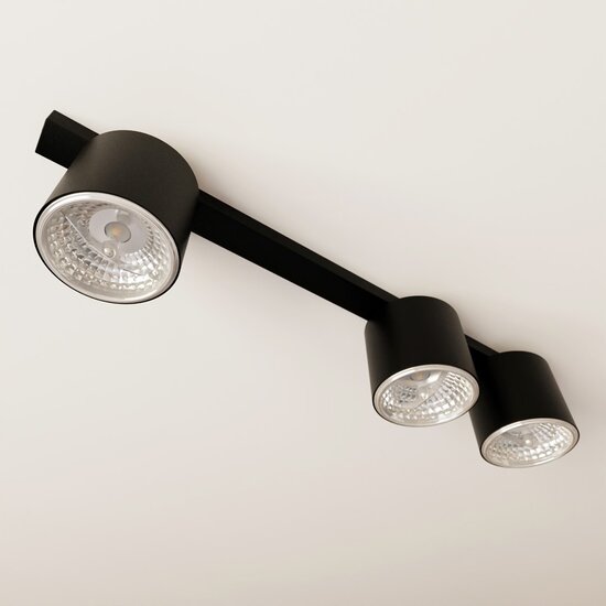 Emibig Emibig NANO 3 BLACK - Minimalist ceiling lamp for modern interiors