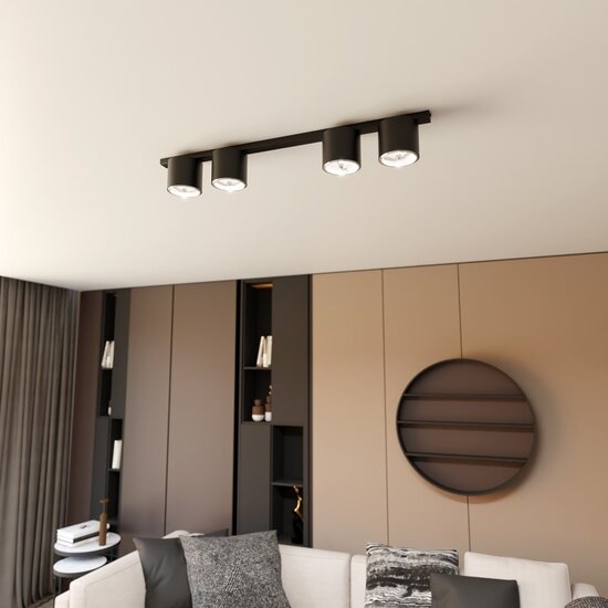 Emibig Emibig NANO 4 BLACK - Minimalist ceiling lamp for modern interiors
