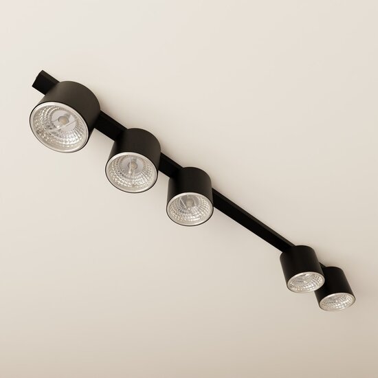 Emibig Emibig NANO 5 BLACK - Minimalist ceiling lamp for modern interiors