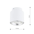 Emibig Emibig NANO 1 WHITE - Minimalist ceiling lamp for any space