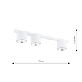 Emibig Emibig NANO 3 WHITE - Minimalist ceiling lamp for any space