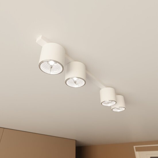 Emibig Emibig NANO 4 WHITE - Minimalist ceiling lamp for any space