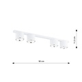 Emibig Emibig NANO 4 WHITE - Lámpara de techo minimalista para cualquier espacio