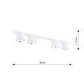 Emibig Emibig NANO 4 WHITE - Plafonnier minimaliste pour tous les espaces