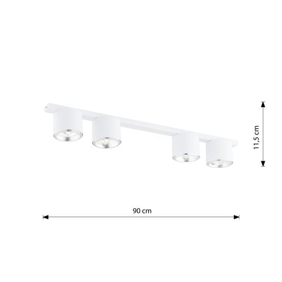 Emibig Emibig NANO 4 WHITE - Plafonnier minimaliste pour tous les espaces
