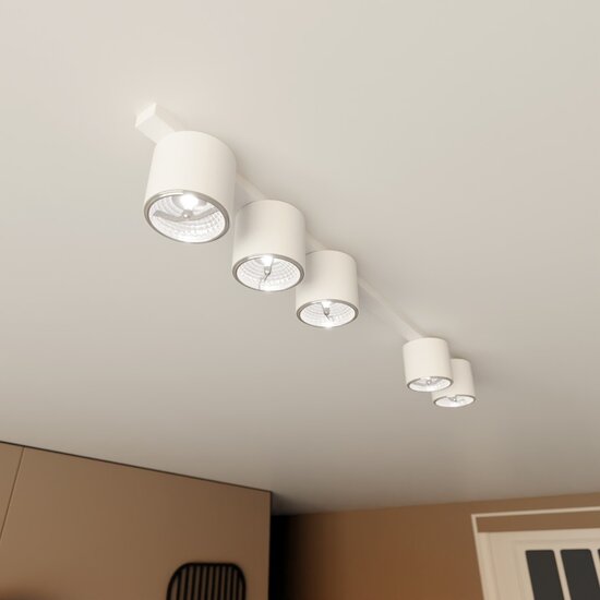 Emibig Emibig NANO 5 WHITE - Minimalistische plafondlamp voor elke ruimte