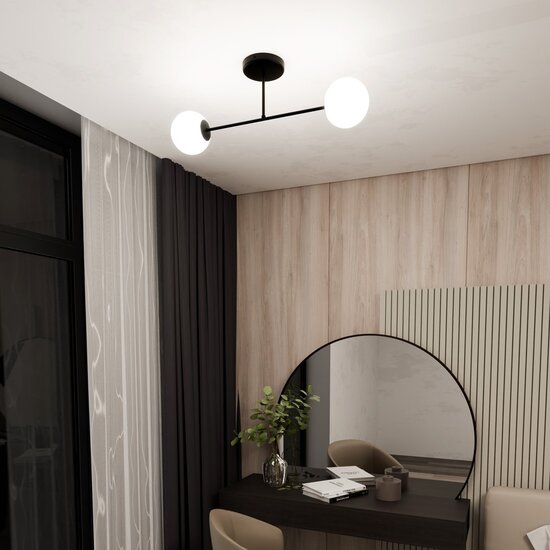 Emibig Emibig ROMA 2 BL OPAL - Lámpara de techo moderna para un ambiente elegante