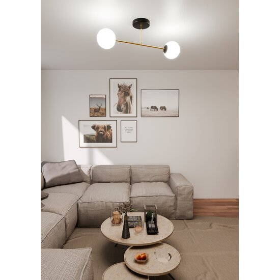 Emibig Emibig MAGNUM 2 BL OPAL - Glamour Hanglamp voor een Luxe Sfeer