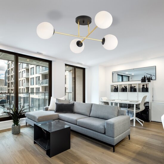 Emibig Emibig MAGNUM 4 BL OPAL - Lámpara de techo elegante para cualquier habitación