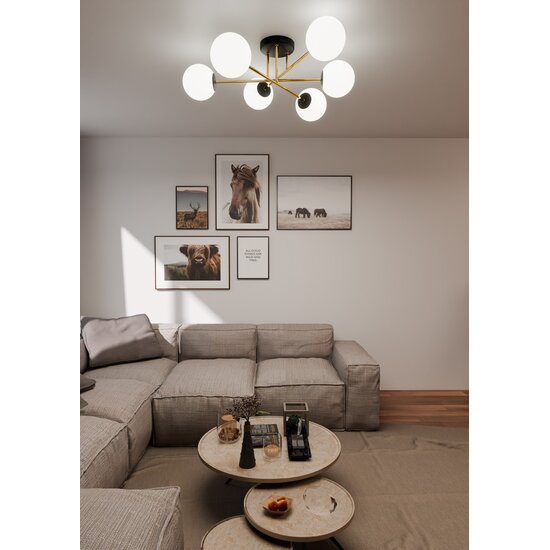 Emibig Emibig MAGNUM 6 BL OPAL - Stilvolle Deckenlampe für jeden Raum