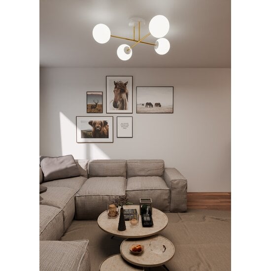 Emibig Emibig MAGNUM 4 WH OPAL - Lámpara de techo elegante para cualquier habitación