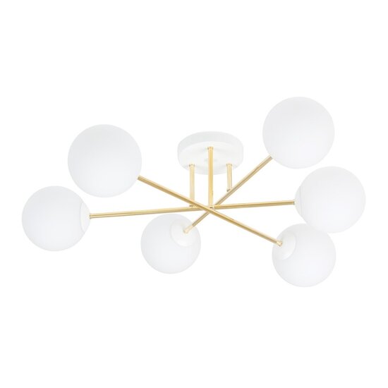 Emibig Emibig MAGNUM 6 WH OPAL - Elegante plafondlamp voor elke ruimte
