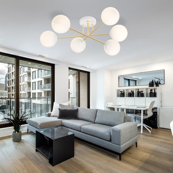 Emibig Emibig MAGNUM 6 WH OPAL - Elegante Deckenlampe für jeden Raum