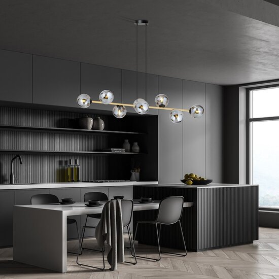 Emibig Emibig GRAVITY 8 BL GRAFIT - Glamorous Pendant Lamp for a Luxurious Atmosphere