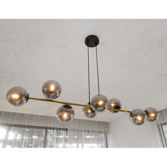 Emibig Emibig GRAVITY 8 BL GRAFIT - Glamouröse Pendelleuchte für stilvolles Ambiente