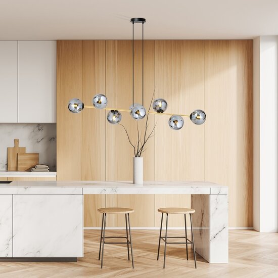 Emibig Emibig GRAVITY 8 BL GRAFIT - Glamorous Pendant Lamp for a Luxurious Atmosphere