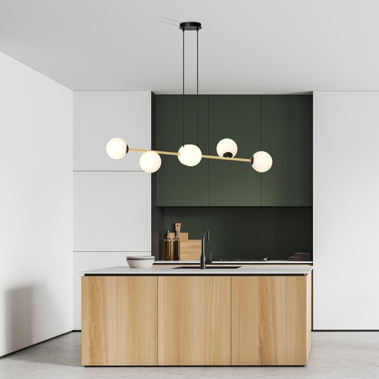 Emibig Emibig Gravity 6 BL Opal Hanglamp - Glamour voor elke ruimte