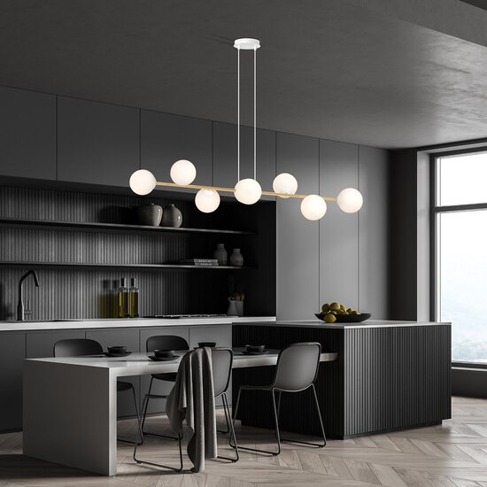 Emibig Emibig Gravity 8 WH Gold Pendant Lamp - Glamour for Every Space