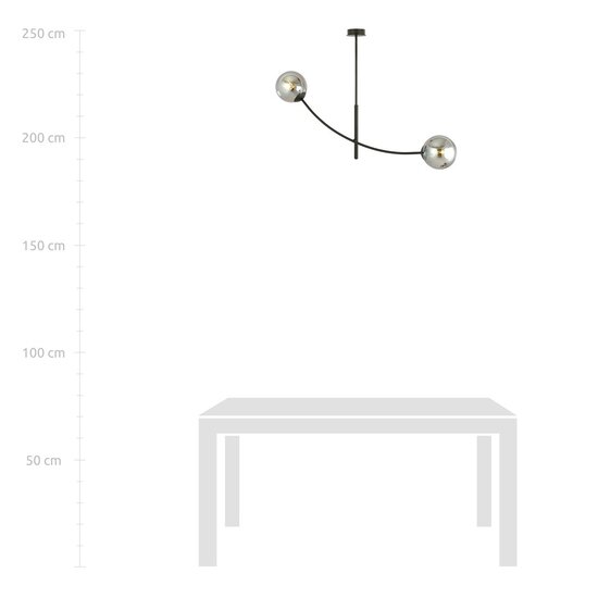 Emibig Emibig HUNTER 2 BLACK/GRAFIT - Moderne Deckenlampe für stilvolles Wohnen