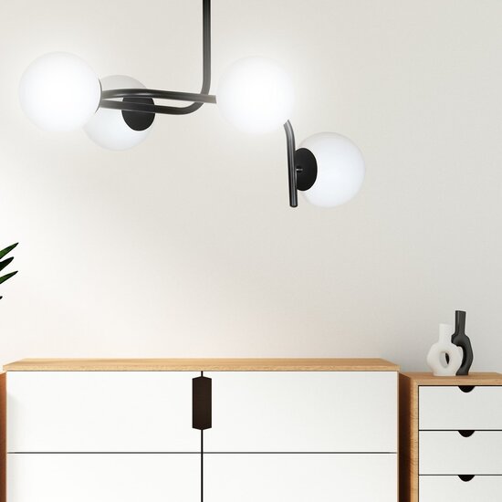 Emibig Emibig KALF 4A BLACK - Lámpara de techo elegante para cualquier habitación