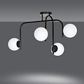 Emibig Emibig KALF 4B BLACK - Lámpara de techo elegante para cualquier habitación
