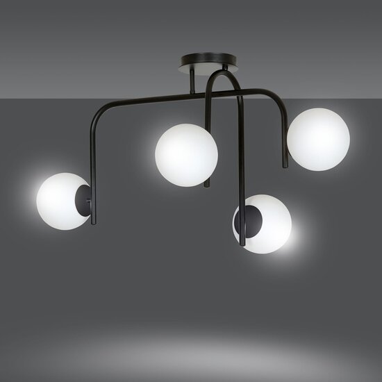 Emibig Emibig KALF 4B BLACK - Scandinavian Pendant Lamp for Stylish Interiors