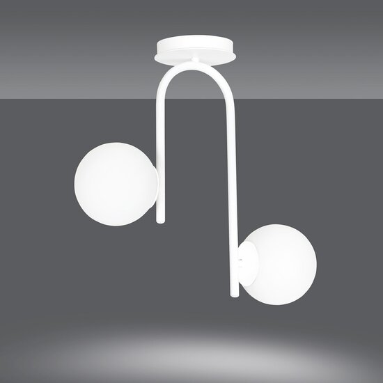 Emibig Emibig KALF 2 WHITE - Scandinavische Hanglamp voor een Strakke Look