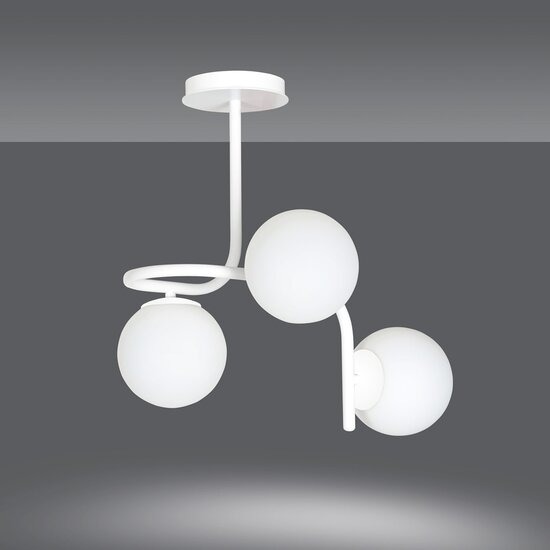 Emibig Emibig KALF 3 WHITE - Scandinavische plafondlamp voor een moderne uitstraling