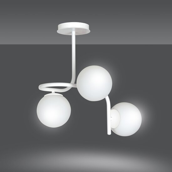 Emibig Emibig KALF 3 WHITE - Scandinavische plafondlamp voor een moderne uitstraling