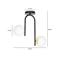 Emibig Emibig RAGNAR 2 BLACK GOLD - Scandinavische Hanglamp voor een Stijlvolle Sfeer