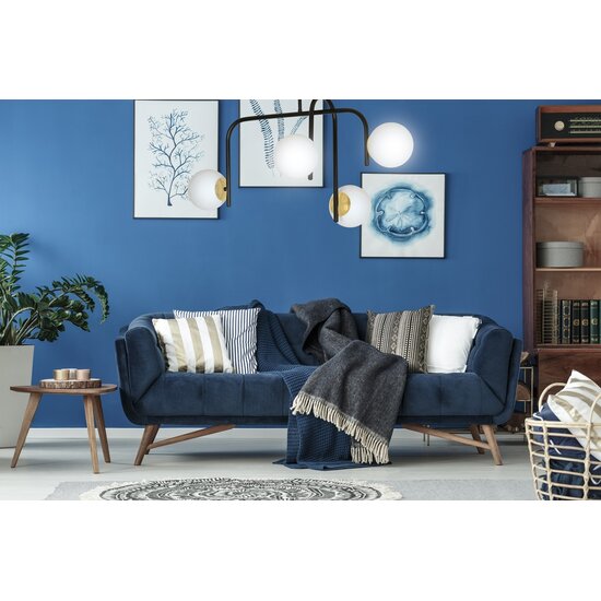 Emibig Emibig RAGNAR 4B Negro Oro - Lámpara de techo elegante para tu hogar