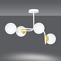 Emibig Emibig RAGNAR 4A Witte Goud Hanglamp - Scandinavisch Design voor Jouw Interieur