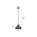 Emibig Emibig IBOR 1 BLACK Hanglamp - Industriële stijl voor elke ruimte